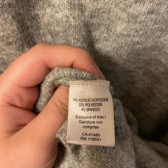 Gentle Fawn Gray Sinched Sweater - Picture 6 of 6